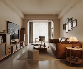 Modern A Living Room-ID:761615045