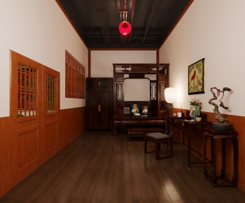 Chinese Style Bedroom-ID:132720556