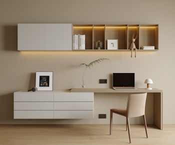 Modern Computer Desk And Chair-ID:824601895