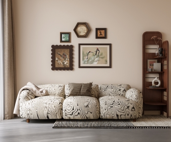 Modern Three-seat Sofa-ID:676625013