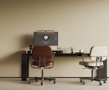 Modern Office Desk And Chair-ID:424870976