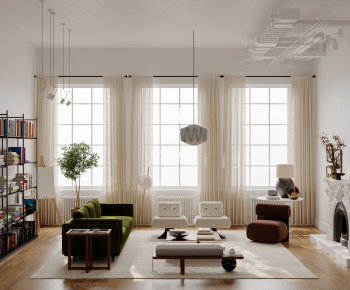 Modern A Living Room-ID:556353095