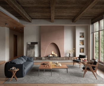 Wabi-sabi Style A Living Room-ID:138509996
