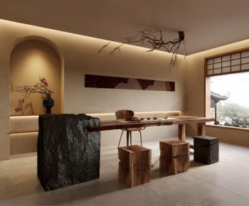 Wabi-sabi Style Tea House-ID:212927104