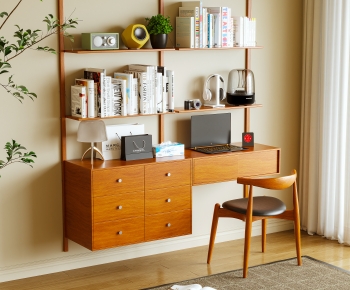 Modern Computer Desk And Chair-ID:188066014