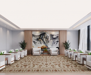 New Chinese Style Office Living Room-ID:315288079