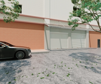 Modern Facade Element-ID:899107938