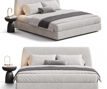 Modern Double Bed-ID:825841903