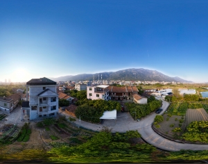HDR农村乡镇全景-ID:579585083