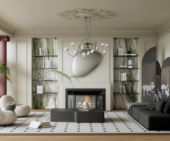 French Style A Living Room-ID:575740375