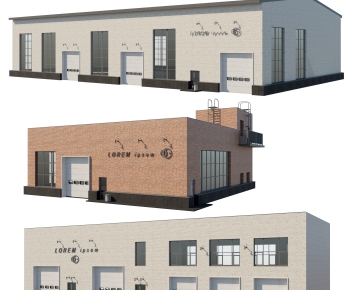 Modern Industrial Building-ID:454461108