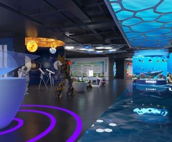 Modern Exhibition Hall-ID:253398905