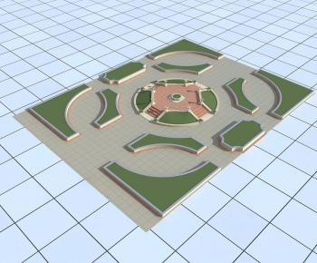 Modern Park Landscape-ID:932099853