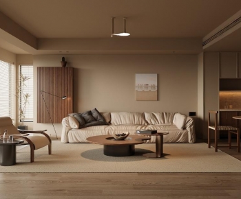 Wabi-sabi Style A Living Room-ID:632478001