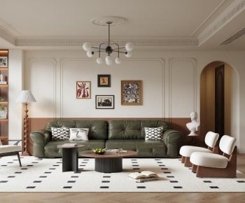 French Style A Living Room-ID:674096116