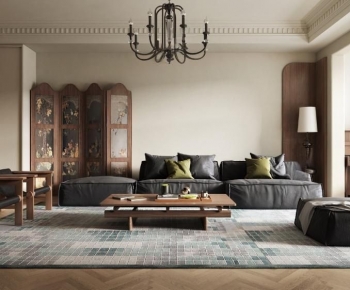 French Style A Living Room-ID:964397914