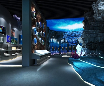 Modern Exhibition Hall-ID:670270991