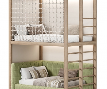Nordic Style Bunk Bed-ID:451720005