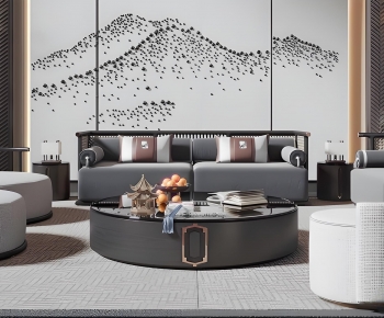 New Chinese Style Sofa Combination-ID:934510241