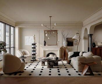 French Style A Living Room-ID:982234957