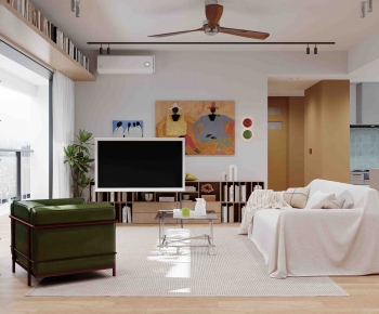 Modern A Living Room-ID:995678916