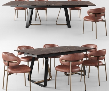 Modern Dining Table And Chairs-ID:218388085