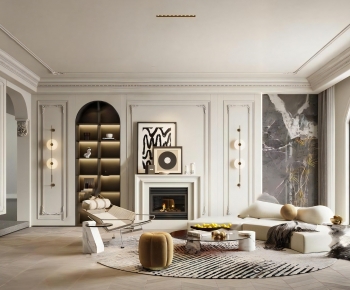 French Style A Living Room-ID:146050937