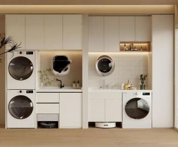 Modern Laundry Cabinet-ID:157963998