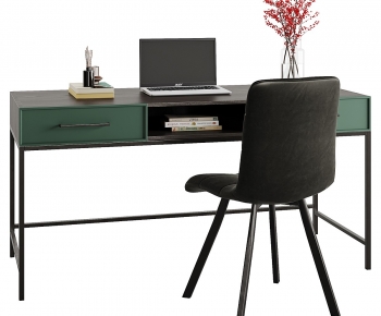 Modern Computer Desk And Chair-ID:406264078