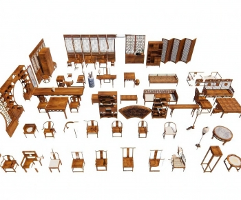 New Chinese Style Lounge Chair-ID:959120993