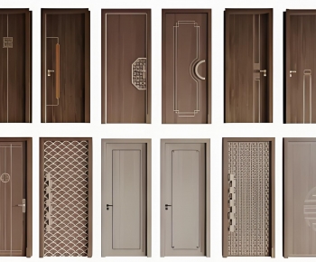 New Chinese Style Single Door-ID:278877974