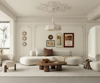 French Style A Living Room-ID:754745016