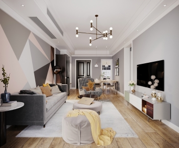 Nordic Style A Living Room-ID:821480049