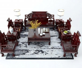Chinese Style Sofa Combination-ID:370857958