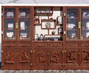 Chinese Style Bookcase-ID:405681114