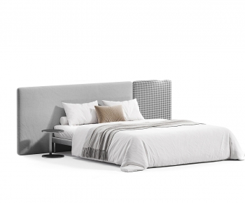 Modern Double Bed-ID:252211181