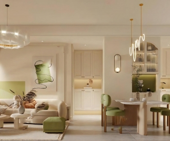 French Style A Living Room-ID:506620483