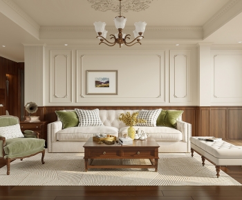 French Style A Living Room-ID:384910144