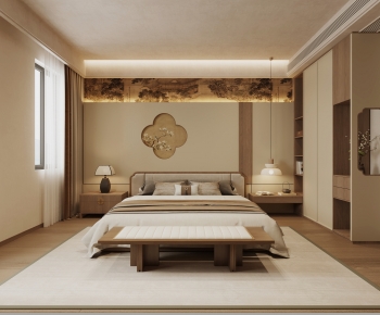 New Chinese Style Bedroom-ID:827445987