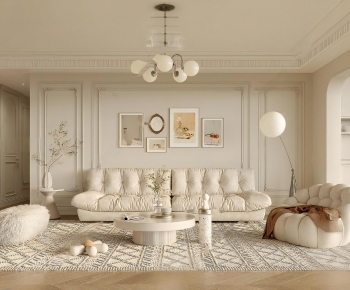 French Style A Living Room-ID:195669894