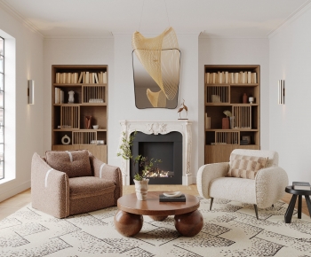 Modern A Living Room-ID:639801035