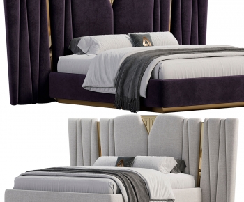 Modern Double Bed-ID:969265942