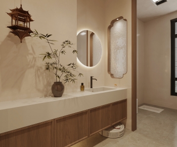New Chinese Style Bathroom Cabinet-ID:473742015
