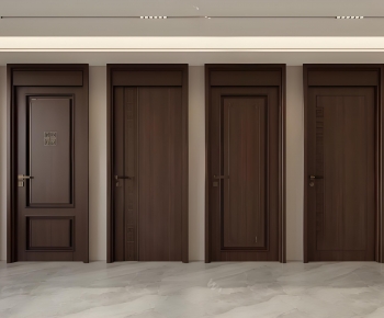 New Chinese Style Single Door-ID:790957937