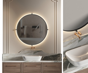French Style Bathroom Cabinet-ID:586030019