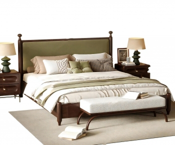 Modern Double Bed-ID:624528885