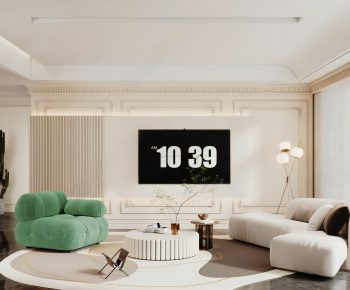 French Style A Living Room-ID:258750926