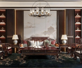 Chinese Style A Living Room-ID:144579471