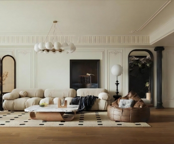 French Style A Living Room-ID:893204936