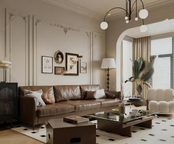 French Style A Living Room-ID:868747955